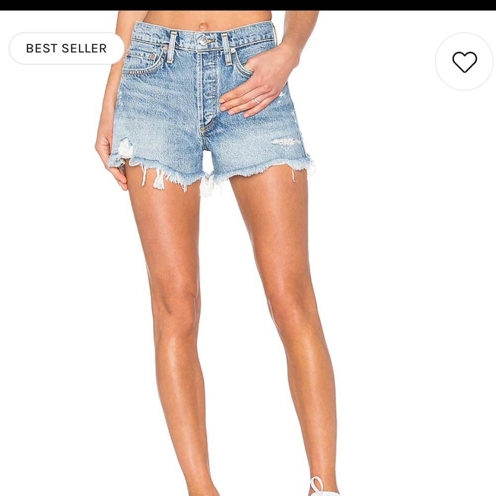 Agolde Parker Vintage Cut Off Short in Swapmeet
